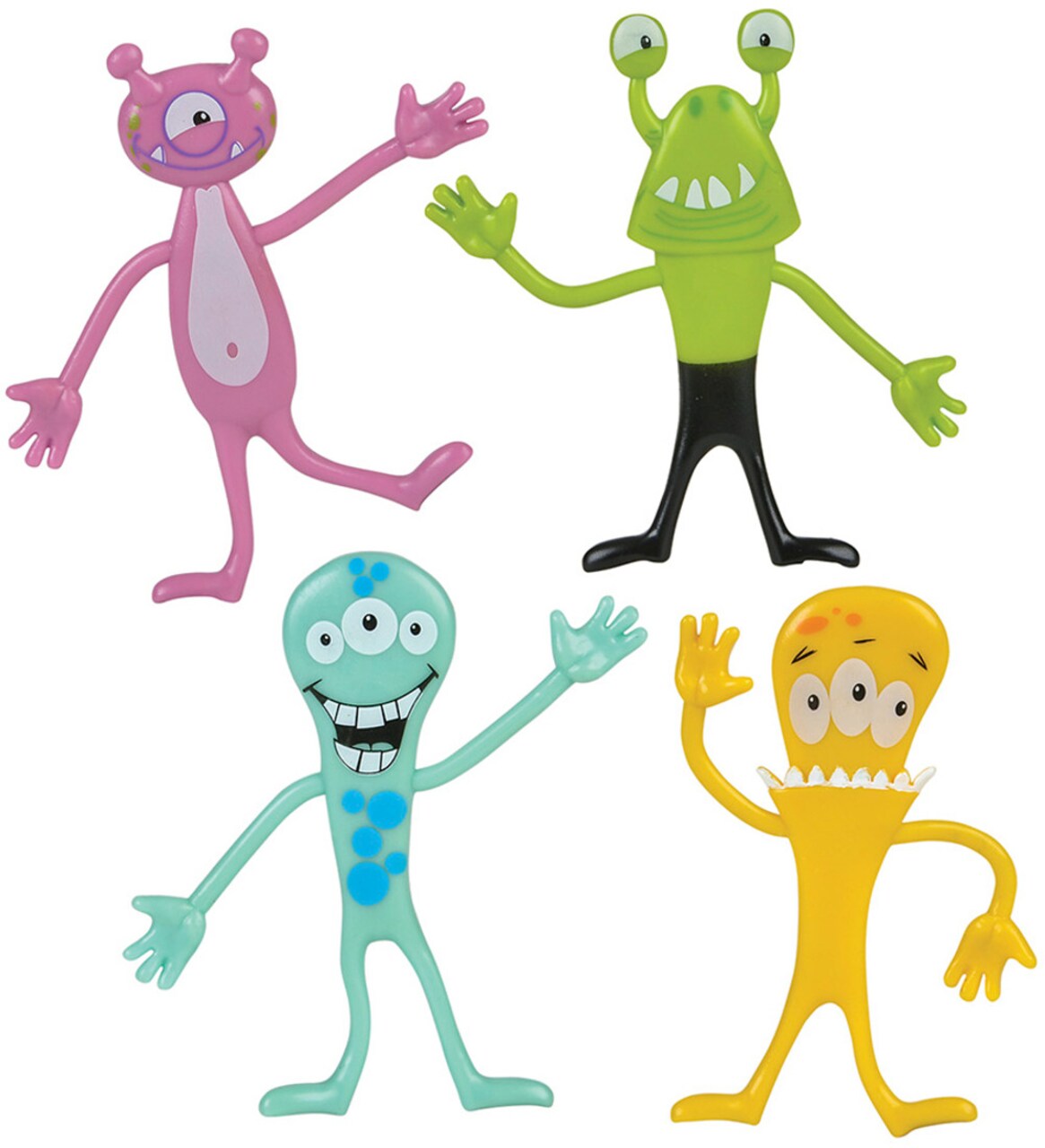 12 Bendable Classic Monsters Toy Party Favor Gift Costume Accessory